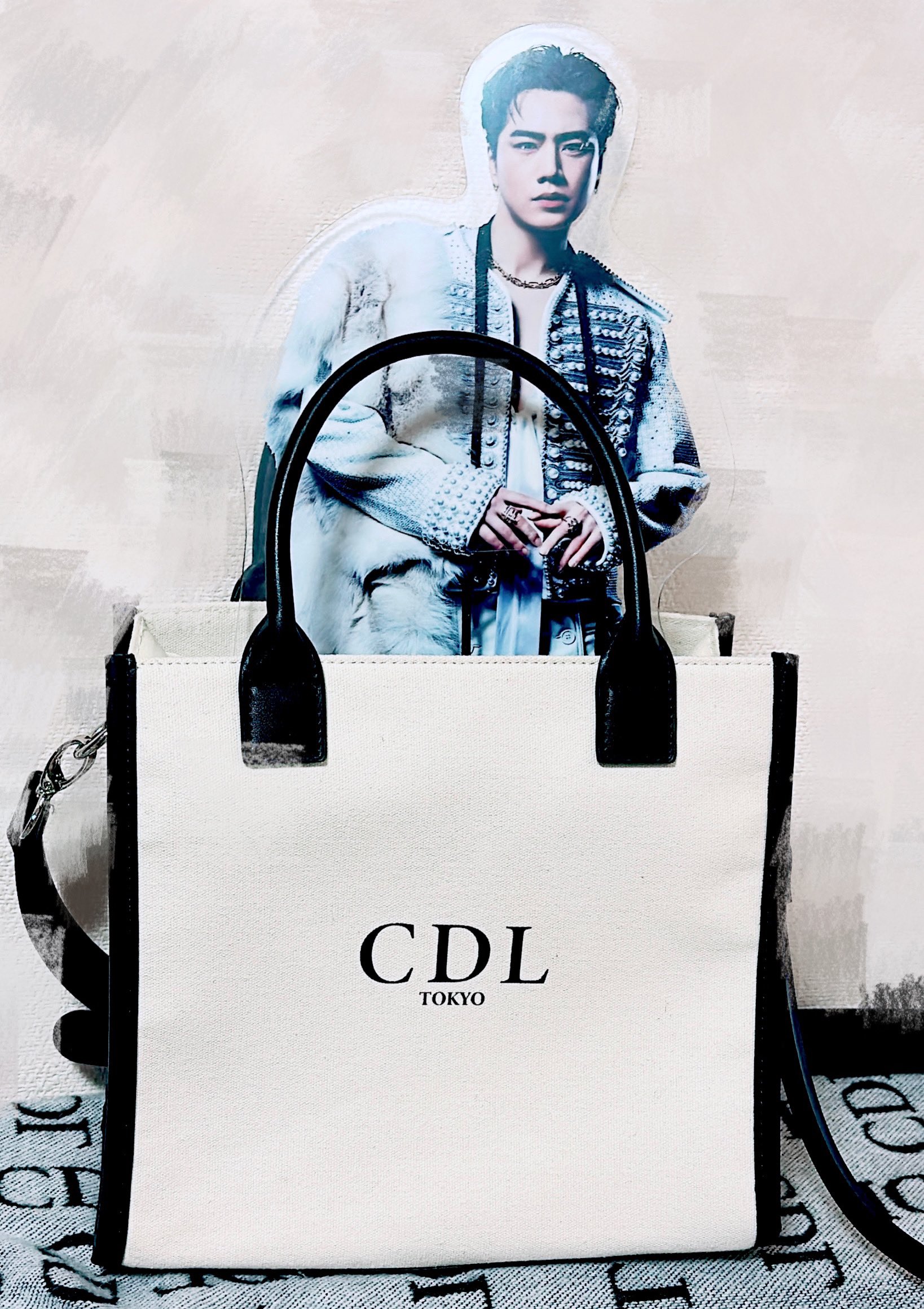 登坂広臣　CDL popup 大阪限定　ロゴ入りトートバッグ　ベージュ 登坂広臣 CDL popup 大阪限定 ロゴ入りトートバッグ ベージュ