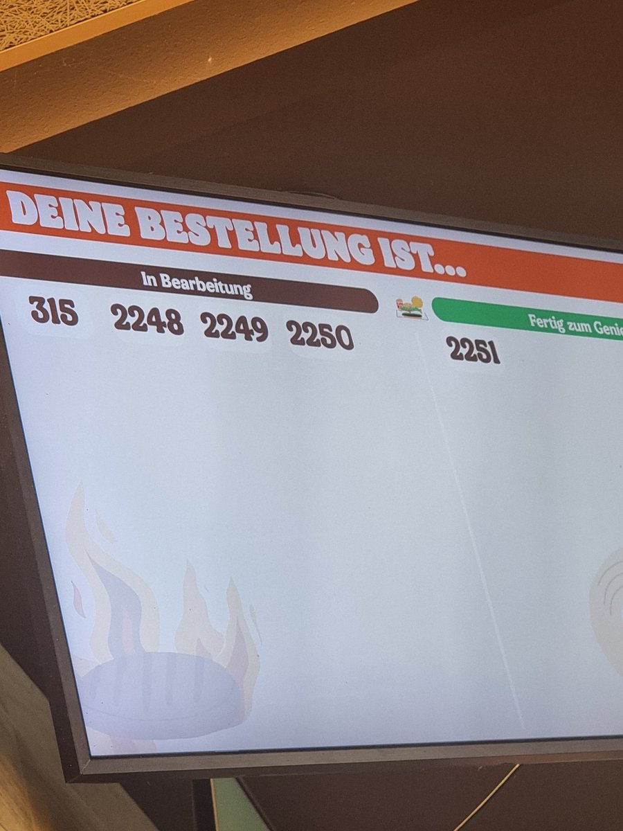 Ja warte auf chillig seit 1900 bestellungen dass ich essen bekomme und ihr so?