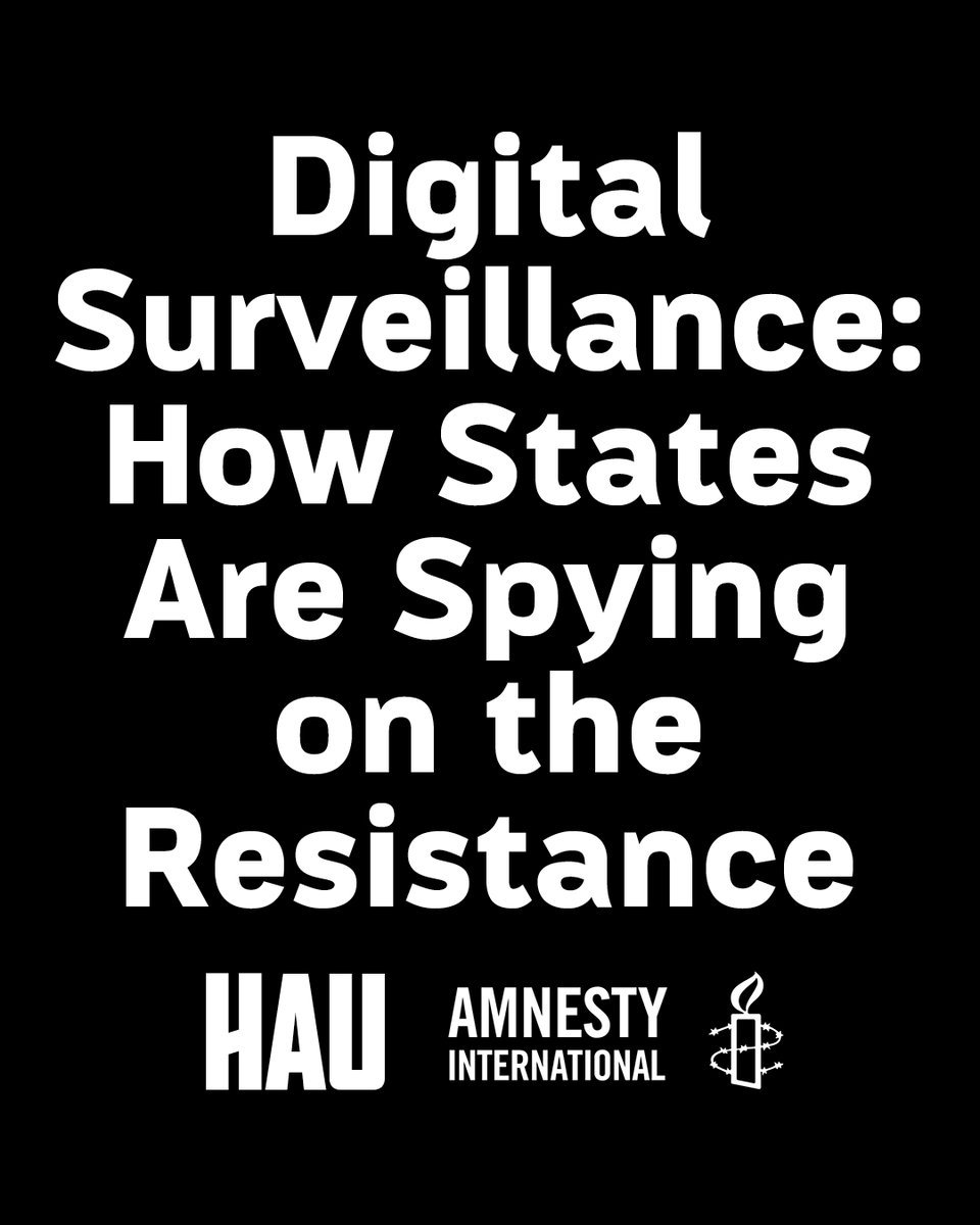 c_horlitz's tweet photo. Love or hate digital surveillance?  Either way (looking at you, GroKo👀), you should come to our event at HAU in two weeks, to discuss w/ a splendid group of speakers how to investigate and resist the global surveillance crisis. https://t.co/L7GxEALuJg