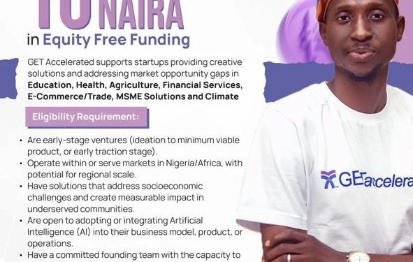 GABATA_NG's tweet image. Call for Applications: GET Accelerated Program 2025 ( 10 Million In Equity Free Funding)

#acceleratedlearning #acceleratedreader #acceleratedprogram

instagram.com/gabata_ng/p/DO…