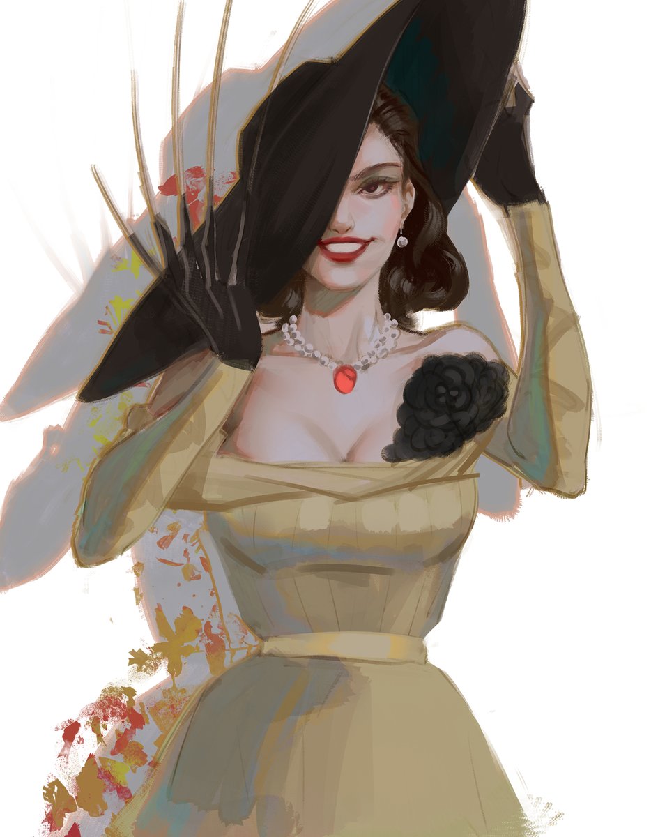 Always wanted to draw Lady Dimitrescu but never got around doing so. UNTIL NOW🤩
