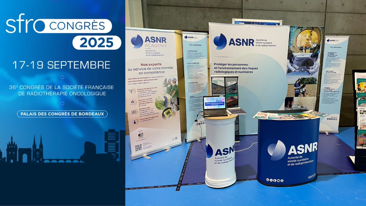 #Radioprotection | Retrouvez-nous au 36ᵉ Congrès de la #SFRO à #Bordeaux du 17 au 19 septembre ! Conférences, rencontres, stand sont au programme.
#radiothérapie #oncologie #santé #médecine