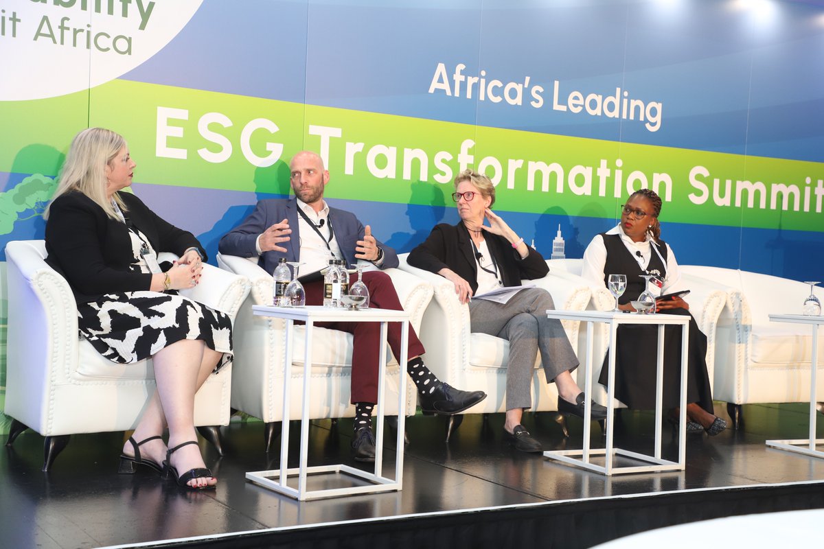 SmartProcure's tweet image. Closing highlights from the 5th Annual #SustainabilitySummit! Ntsanko Ndlovu (IDC), Justin Smith (Sustainable Finance Coalition), Reinoud Willemsen (Embedding Impact) & Jayne-Mammatt (Deloitte) explored green bonds, ESG reporting & blended finance. #SustainableAfrica