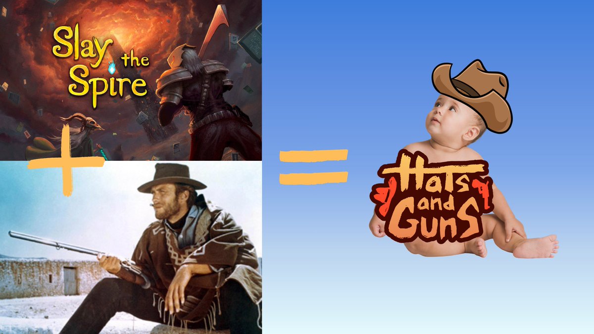 If Slay the Spire and a spaghetti western had a baby… it’d look like this.

The NEW free demo is out NOW ➡ go try it!
🔗 urlr.me/ucprvH

#WishlistWednesday #indiegame #indiegamedev #gamedev