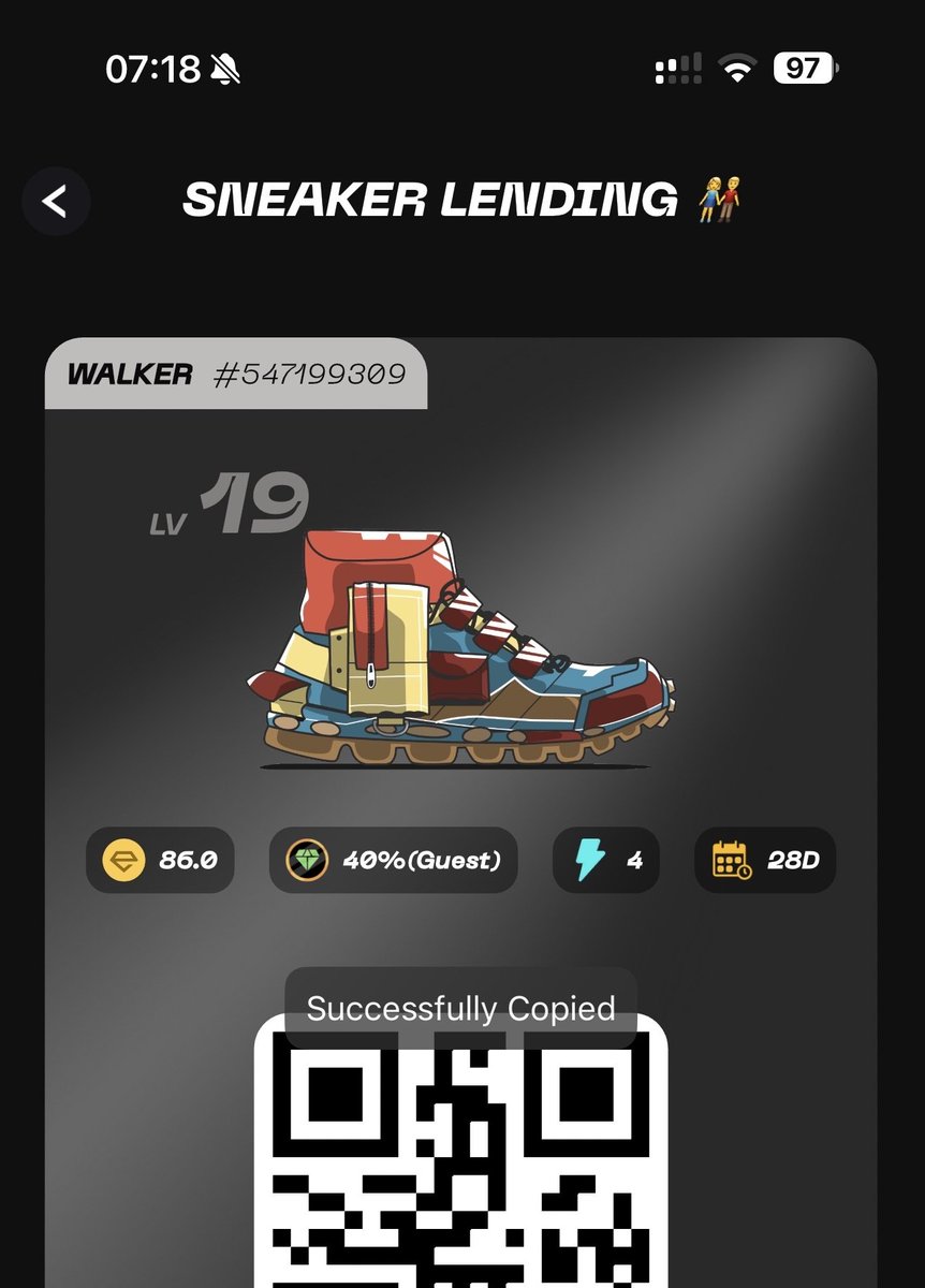 amarcryptobit's tweet image. #Haus
Lending out sneaker. 💵
⏰ 28 days 🔋 4 energy 💰 40% Guest
1️⃣ Follow @amarcryptobit and @stepnofficial
2️⃣ ❤️ + 🔁 
3️⃣ Leave comment last walk history Stepn or stepngo 

#stepn #stepngo #stepnhaus #stepngohaus