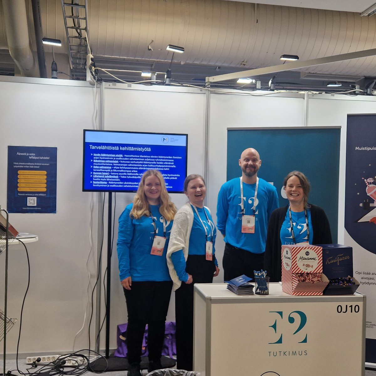 Kiitos Kuntamarkkinoiden kävijöille mielenkiintoisista, inspiroivista ja havahduttavista keskusteluista tänään! 

Jatketaan keskustelua - löydät energisen tiimimme huomennakin yhteisosastolta J10 Miina Sillanpään Säätiön kanssa. ☺️

Tule kysymään tutkimuksesta, kertomaan