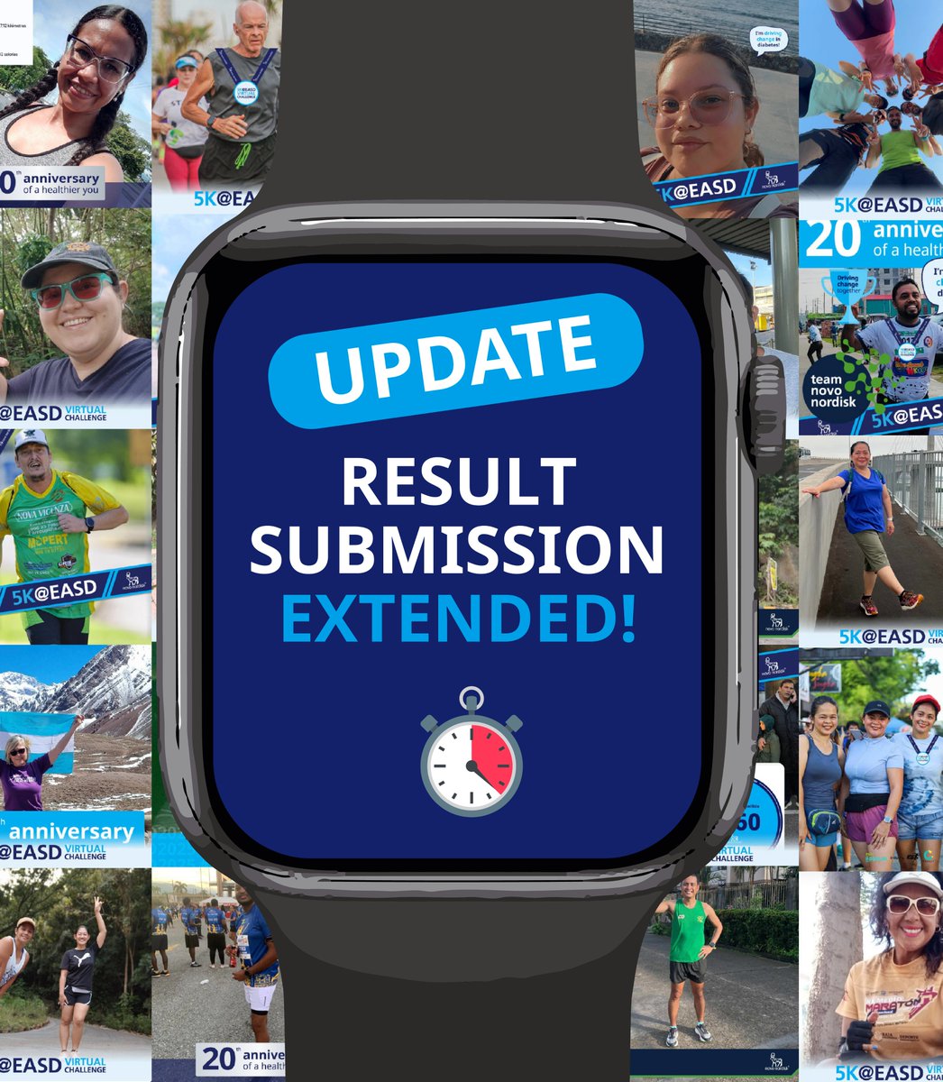 🚨Did you hear the news? RESULT SUBMISSION DEADLINE HAS BEEN EXTENDED! 🚨

Result submission now closes at 5:00 PM EST, on Friday, September 26💙

There is still time to step up and be counted to celebrate 20 years of a healthier you💪

Upload your results today! 👉🔗link in bio
