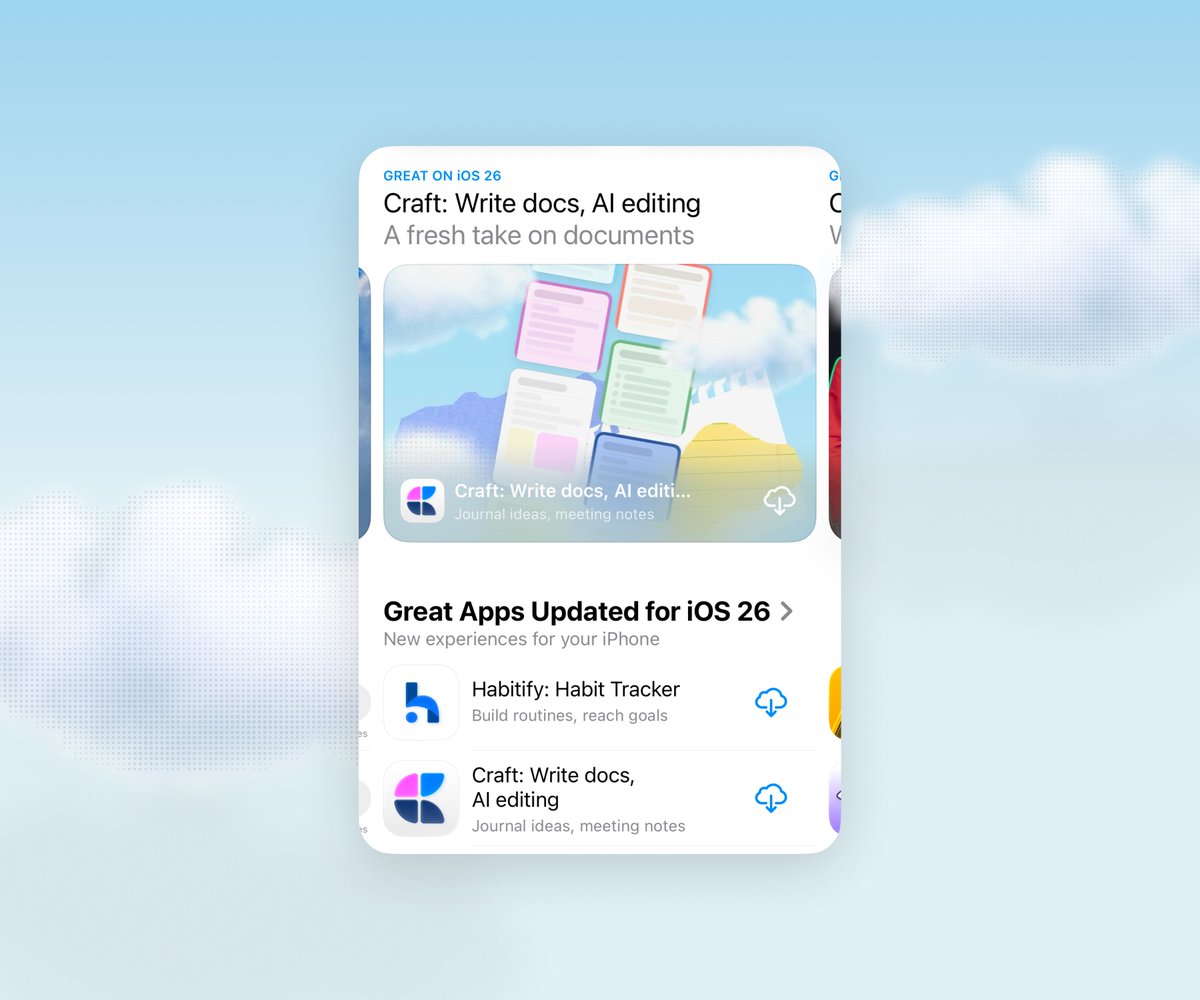 craftdocsapp's tweet image. &quot;Wow. Feels incredible so far, Craft feels like it was meant for Liquid Glass!&quot;

Our Liquid Glass update, released on Monday, has received amazing feedback from our users and many global featuring in the App Store.

Check it out: craft.do/download