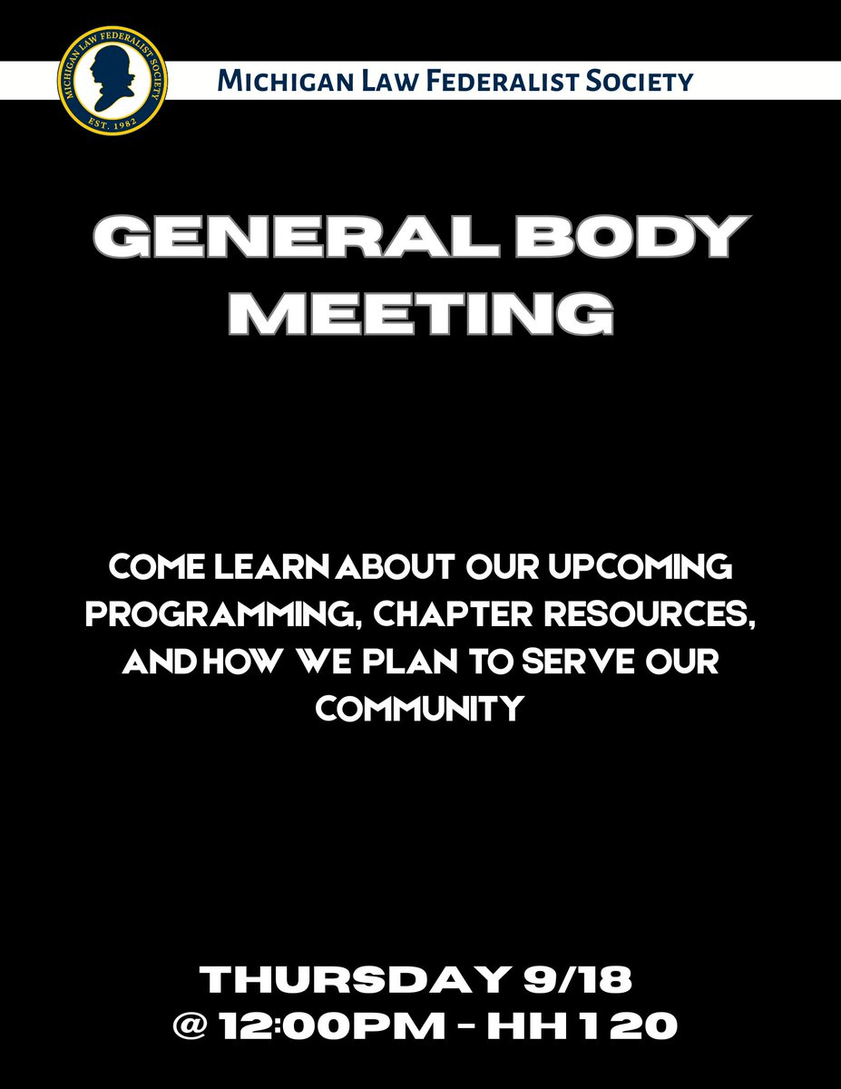 Join us this Thursday in Hutchins Hall 120 for our first General Body Meeting of the semester!