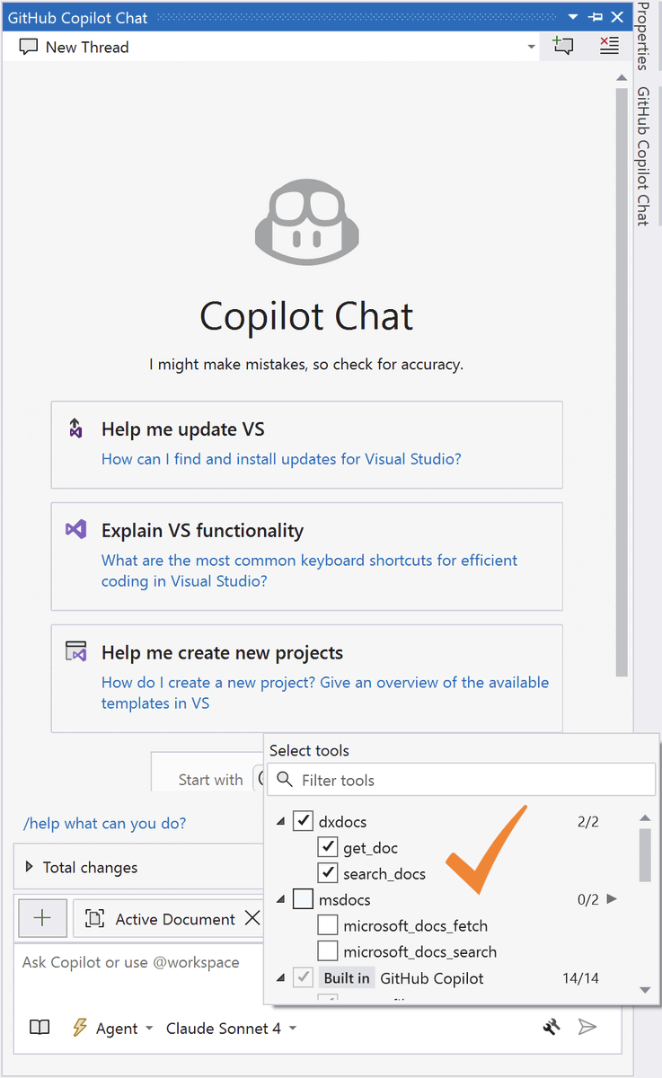 Official #DevExpress Documentation MCP Server: Configure an #AI-powered Assistant

docs.devexpress.com/GeneralInforma…

Improve your productivity in Visual Studio 2022+, Visual Studio Code, Rider, Cursor, and other AI-assistant/development tools.