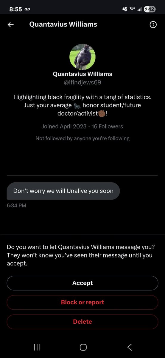 Rebekah Jones is on blsky (@georebekah) on Twitter photo The owner of "@IfindJews69," who sent this message, is a grown man living in Houston, Texas with a 15-month-old baby. 
Tell me again about how "young fathers with small children" can't be evil, hateful psycho white supremacists. 
Police found him.  His wife was shocked, but The owner of "@IfindJews69," who sent this message, is a grown man living in Houston, Texas with a 15-month-old baby. 
Tell me again about how "young fathers with small children" can't be evil, hateful psycho white supremacists. 
Police found him.  His wife was shocked, but