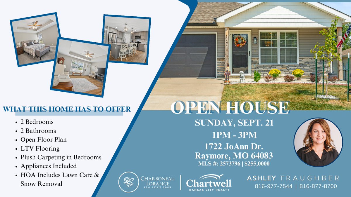 akh2005's tweet image. Looking to buy in Raymore? 
Check out this great home this weekend.  
Open House - Sunday from 1-3pm 1722 JoAnn Drive, Raymore (MLS#: 2573796)
Offered at $255,000
portal.onehome.com/en-US/share/11…

#raymore #realestate #kansascity #firstimebuyer #casscomo