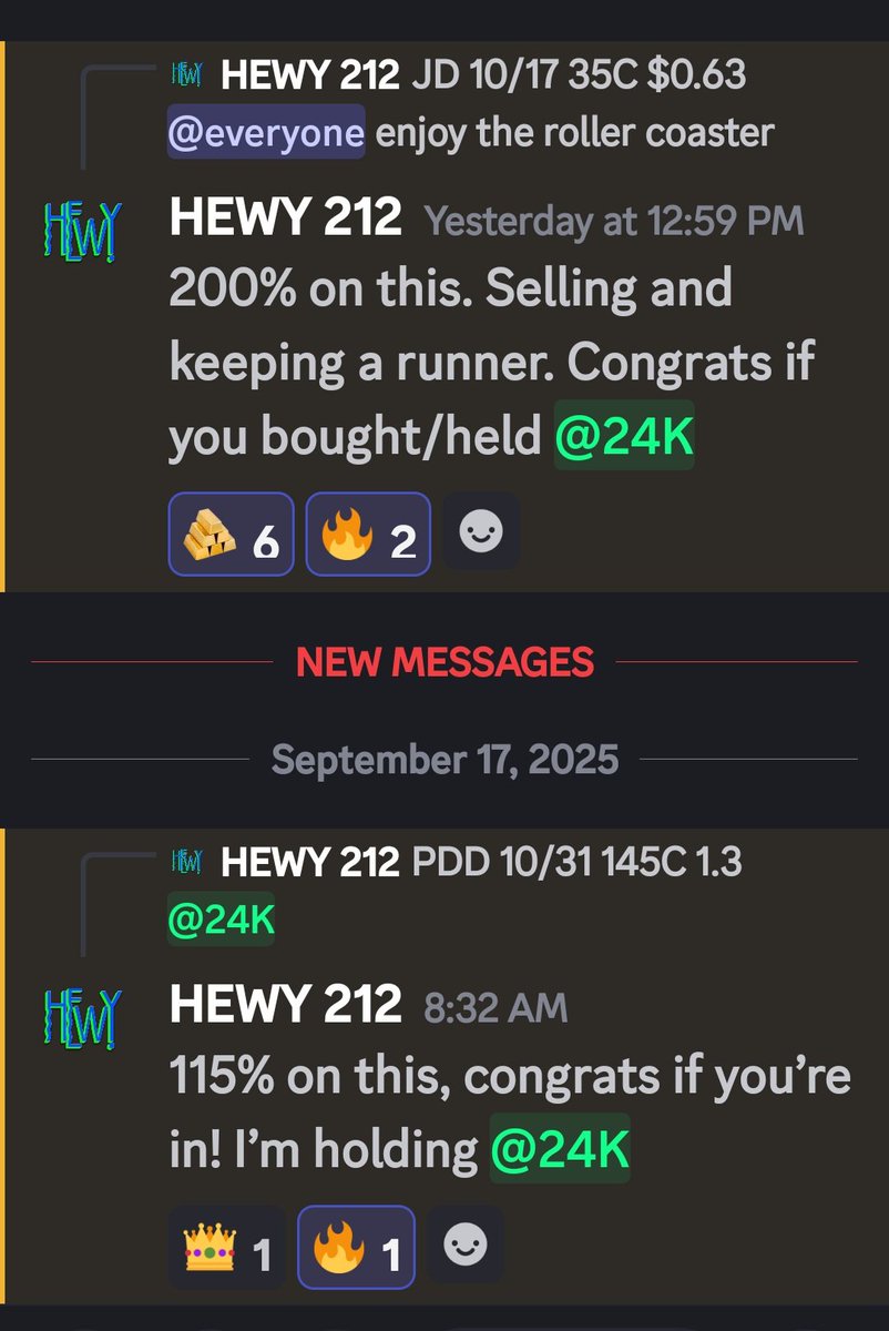 goldrushacademy's tweet photo. 🔥 HEWYs  back from sabbatical and been  dropping fire plays with time on the clock ⏳🚀

$JD 200% ✅
$PDD 115% ✅ https://t.co/2LVq4wMH0d