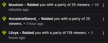 HOLY SHIT GUYS~
That was one of the most overwhelming and incredible streams I've done, thank you thank you THANKYOU!!

A big thank you to the wonderful raiders
<a href="/BluuIconn/">Bluu Vampire !!</a> <3
@/AncestralSword_ <3
<a href="/liivya_/">liivya</a> <3

A special thank you as well to everyone who stuck around and chatted😊