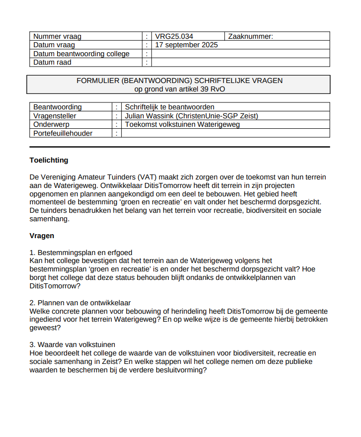 Politiek in Zeist tweet media