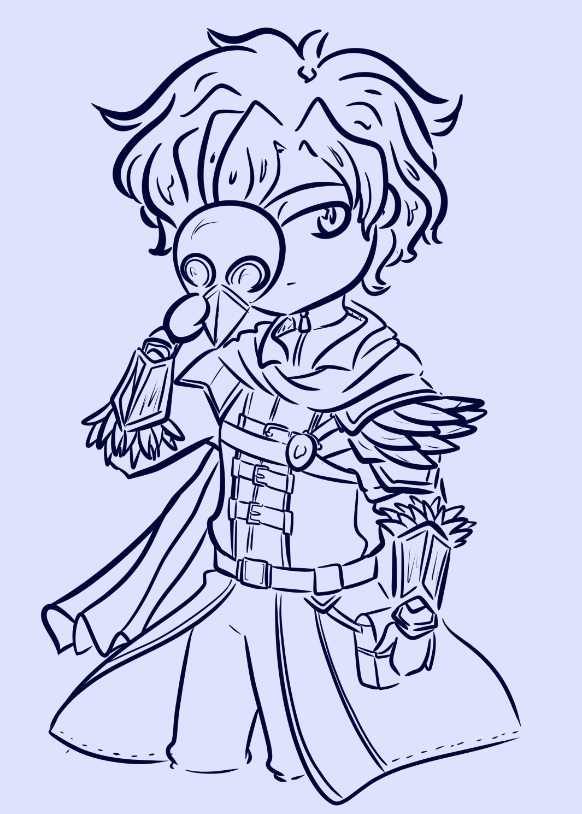 DgRCAD's tweet photo. @Hypermuffins As a fellow mapmaker i'll throw my hat into the ring why not. Have my creepy doctor ttrpg boi (whom became hot boi after eating a person) https://t.co/qBD10crUcS