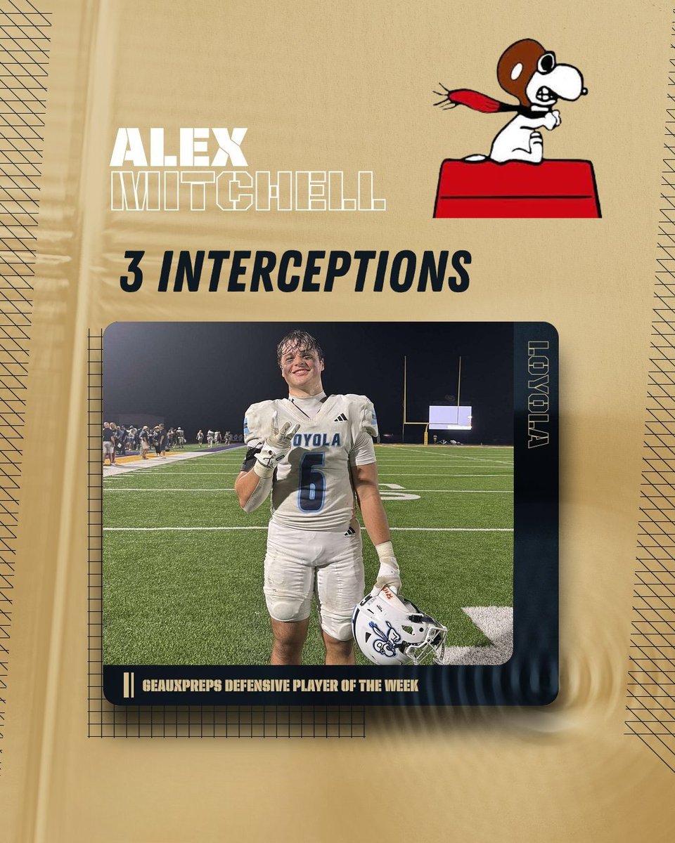 GeauxPreps.com (@geauxprepsla) on Twitter photo Week 2 GeauxPreps players of the Week: St. Amant's Cooper Babin & Loyola's Alex Mitchell 🔥
🔗 bit.ly/3K089V1
<a href="/cooper_babin10/">Cooper Babin</a> | <a href="/AlexMitch2026/">Alex Mitchell</a> Week 2 GeauxPreps players of the Week: St. Amant's Cooper Babin & Loyola's Alex Mitchell 🔥
🔗 bit.ly/3K089V1
<a href="/cooper_babin10/">Cooper Babin</a> | <a href="/AlexMitch2026/">Alex Mitchell</a>