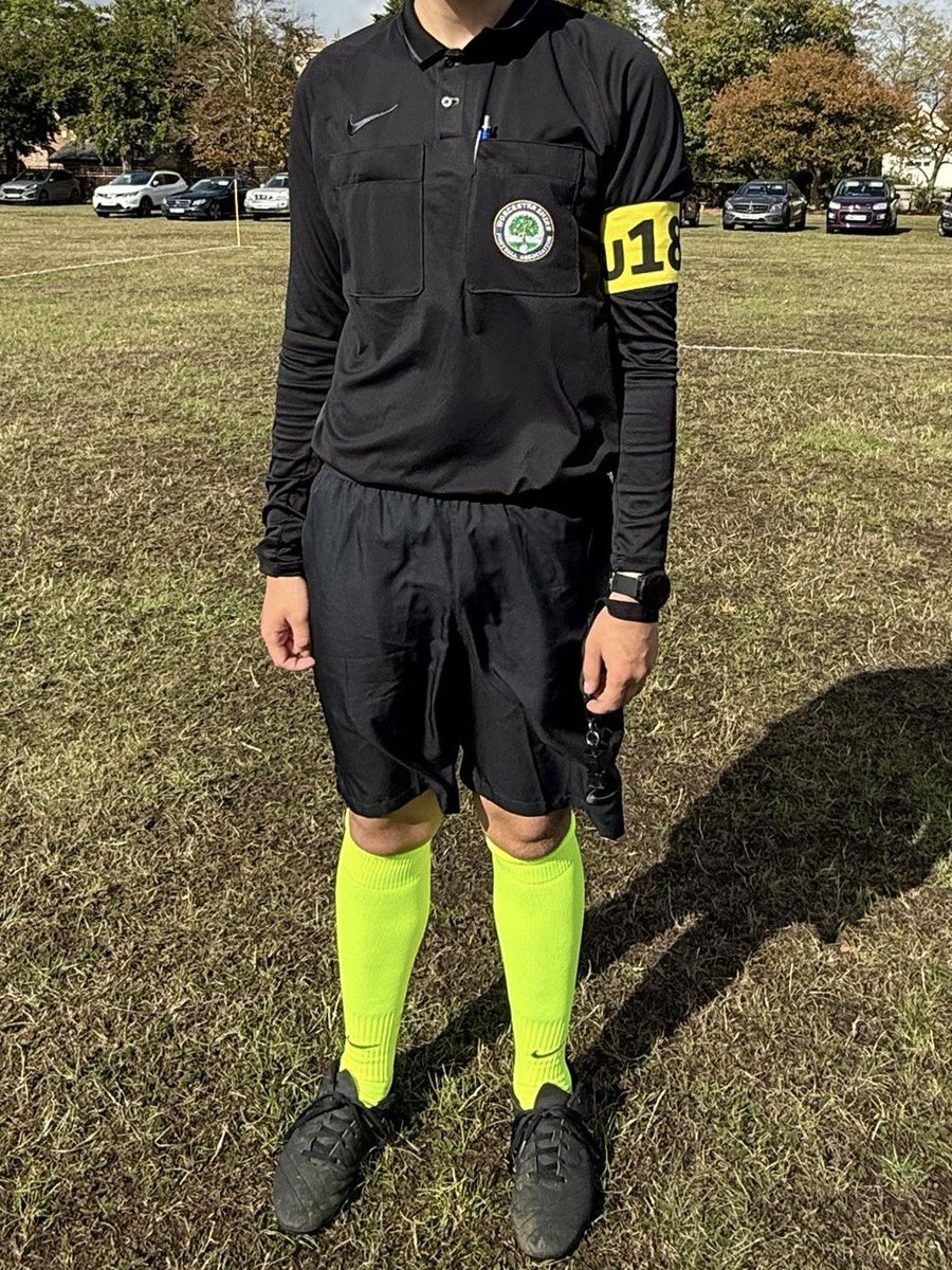 📸 One of our @worcsfa U18 referees proudly wearing the yellow socks and U18 armband 🟡⚽

These are part of our safeguarding commitment – making it clear when a referee is U18 so that players, coaches, and spectators can give them the respect and support they deserve 💛