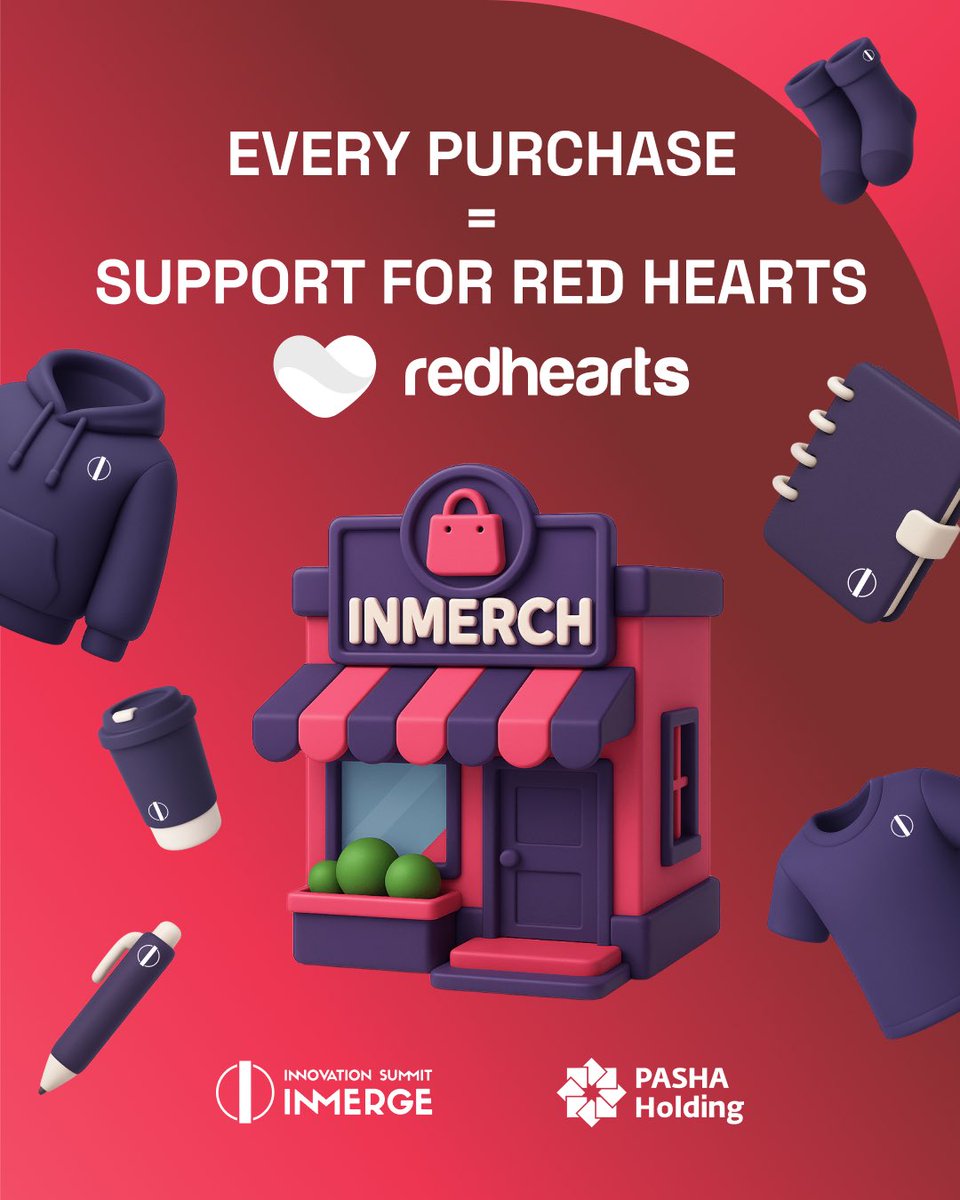 inmerge_az's tweet image. 🔥 INMERGE has its own INMerch! 🔥

🛍️ The INMerch store will be open right at the INMerge 2025 venue during the summit days

And here’s the best part: 🧡 all profits will be contributed to the Red Hearts Foundation to support charitable initiatives.

#INMerge2025 #INMerch