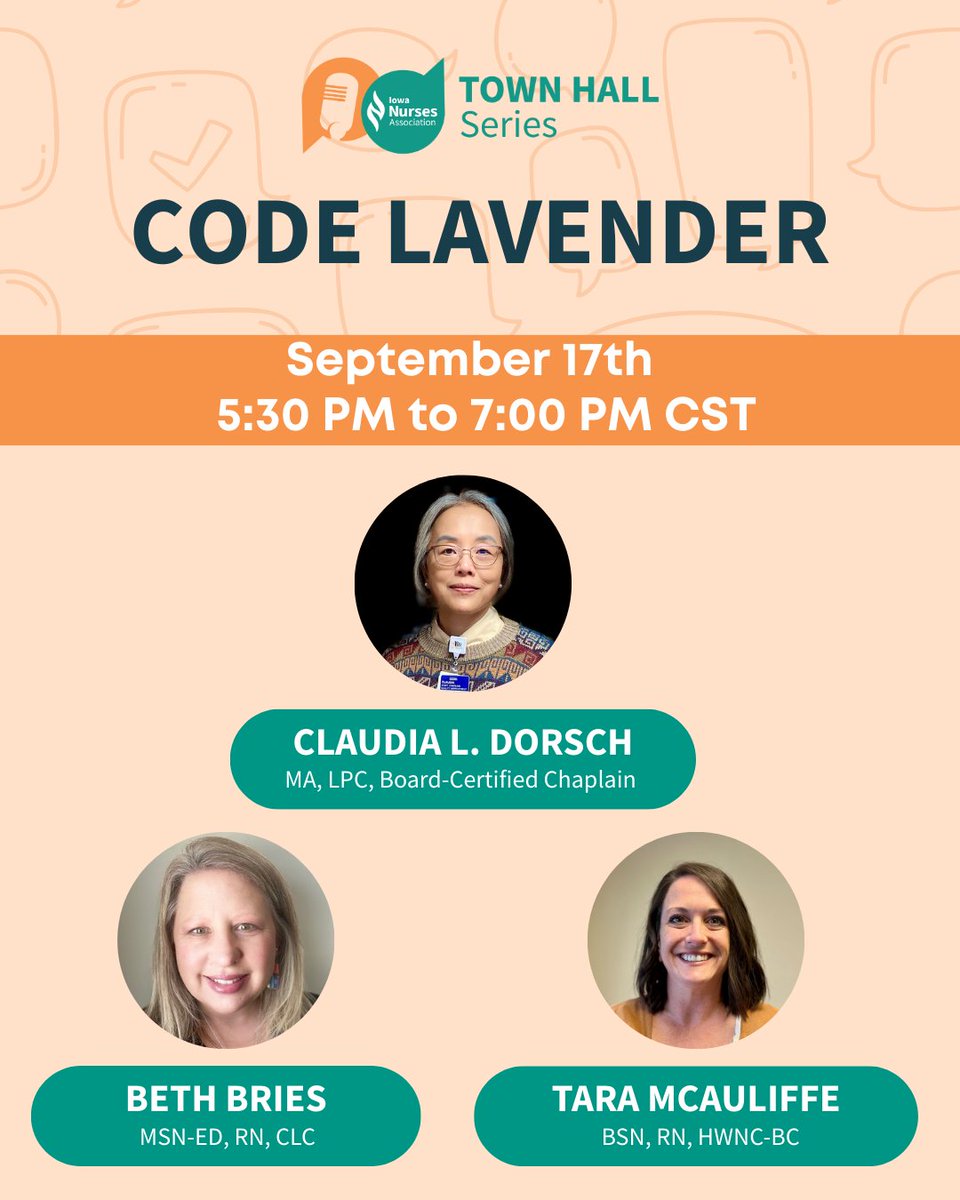 Join us TODAY for our Town Hall webinar on Code Lavender, a holistic rapid response designed to support healthcare staff during times of emotional stress.

bit.ly/45DFQCT