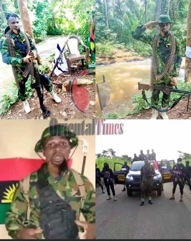 BRGIEinfoMinist's tweet photo. SO HOW WAS A MAN POISONED & WAS DYING ENGAGED IN A FIERCE FIRING BATTLE?

The Hero of Biafra Liberation!
The Nightmare to Nigeria Islamic jihadist terrorist Groupings; you guys said Gentle was poisoned, Now again you guys are saying that Gentle exchanged Fire in battle against Nigeria Terrorist Army that invaded him; SO HOW WAS A MAN POISONED & WAS DYING ENGAGED IN A FIERCE FIRING BATTLE