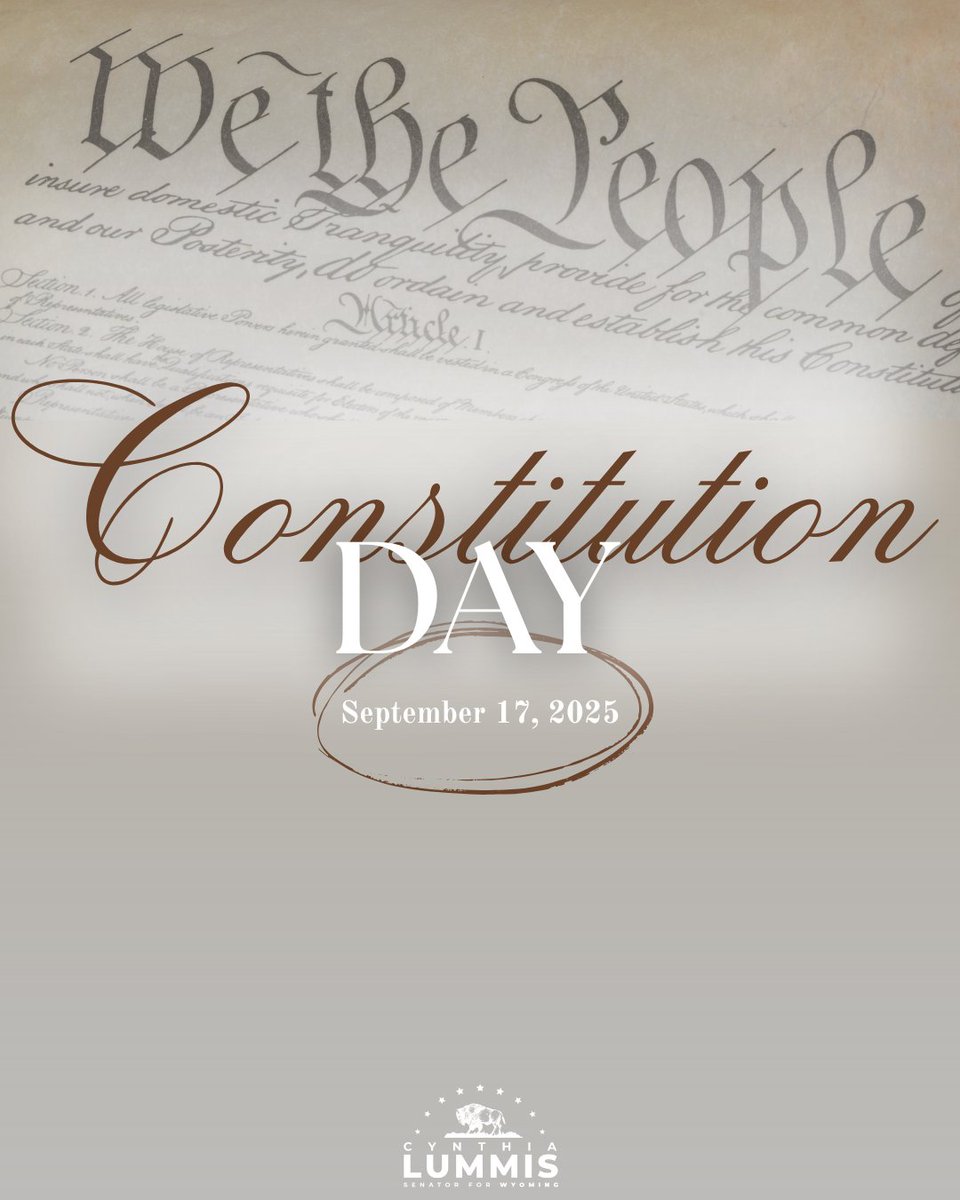 Our nation’s Founders built a republic on life, liberty, and the pursuit of happiness.

Today, we commemorate the Constitution’s signing and the enduring freedoms it protects for every American.
