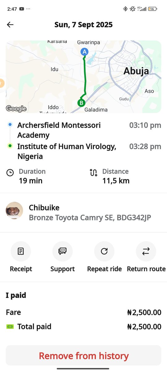 samueloni112's tweet photo. @inDrive one of your drivers has refused to refund me of the 10,000 I accidentally sent to his opay account despite me reaching out to him for almost 2 weeks. https://t.co/DW0YfAzySo