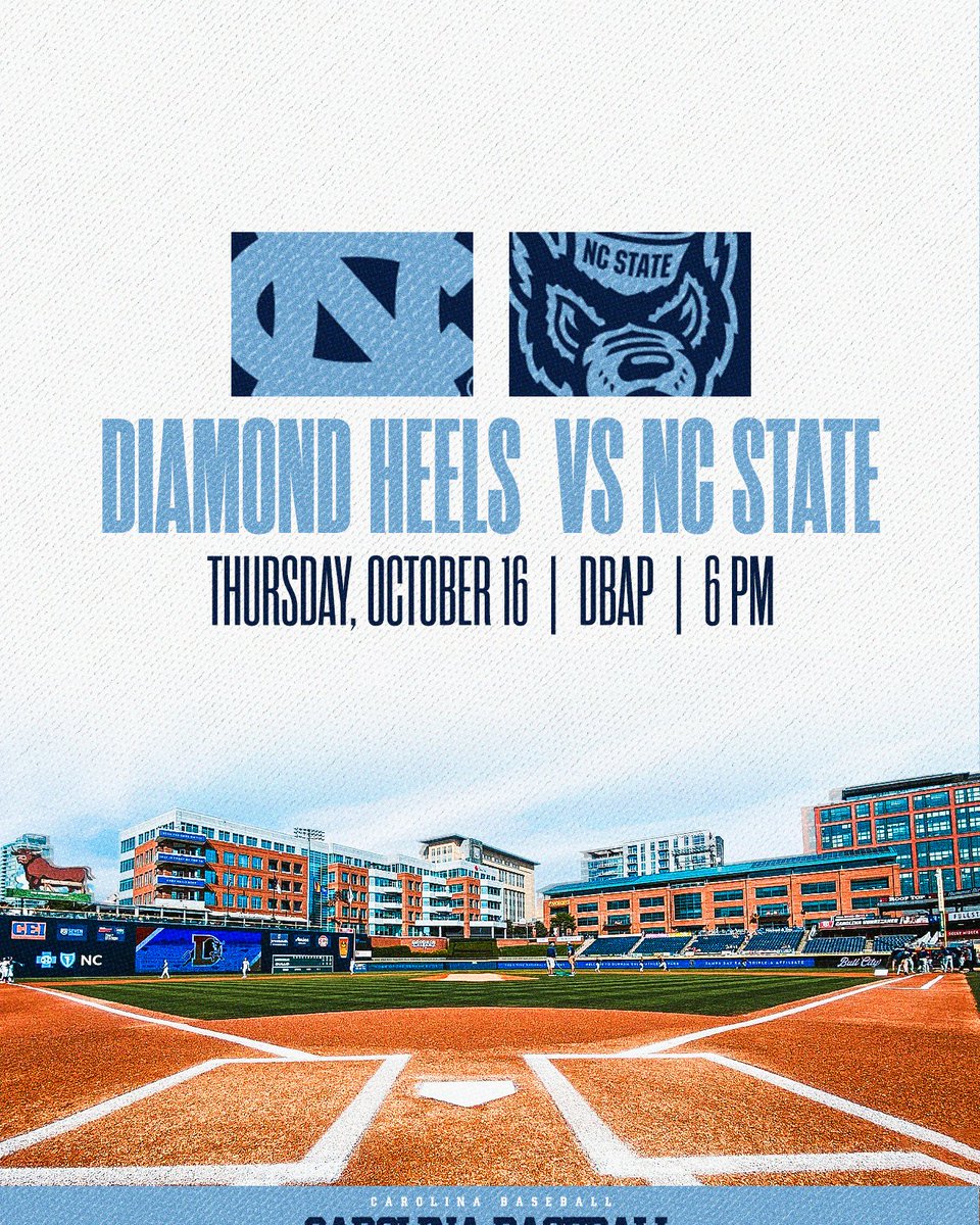 DiamondHeels's tweet image. 𝐁𝐚𝐭𝐭𝐥𝐞 𝐚𝐭 𝐭𝐡𝐞 𝐃𝐁𝐀𝐏: 𝙵𝚊𝚕𝚕 𝙴𝚍𝚒𝚝𝚒𝚘𝚗
We're headed back to Durham for a fall faceoff against the Wolfpack! May be a scrimmage, but it certainly won't feel like it.
📰 | bit.ly/47OcpRc