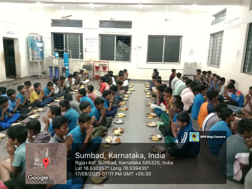 Dinner  #SocialAudit_SWDMeals #SocialWelfare_Karnataka