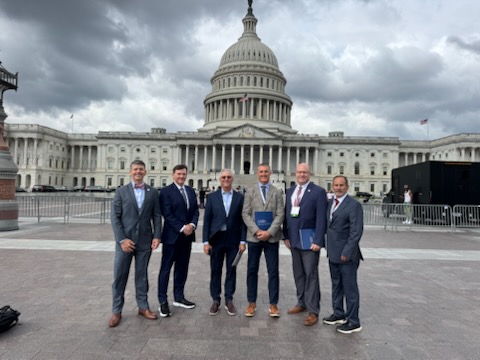 ScOrtho's tweet image. A big thank you to our SCOA delegation members!

The delegation has been making the rounds in Washington, D.C., as part of the 2025 #AAOS Combined #NOLC/Fall Meeting to represent and champion the interests of musculoskeletal patients and #orthopaedic surgeons in South Carolina.