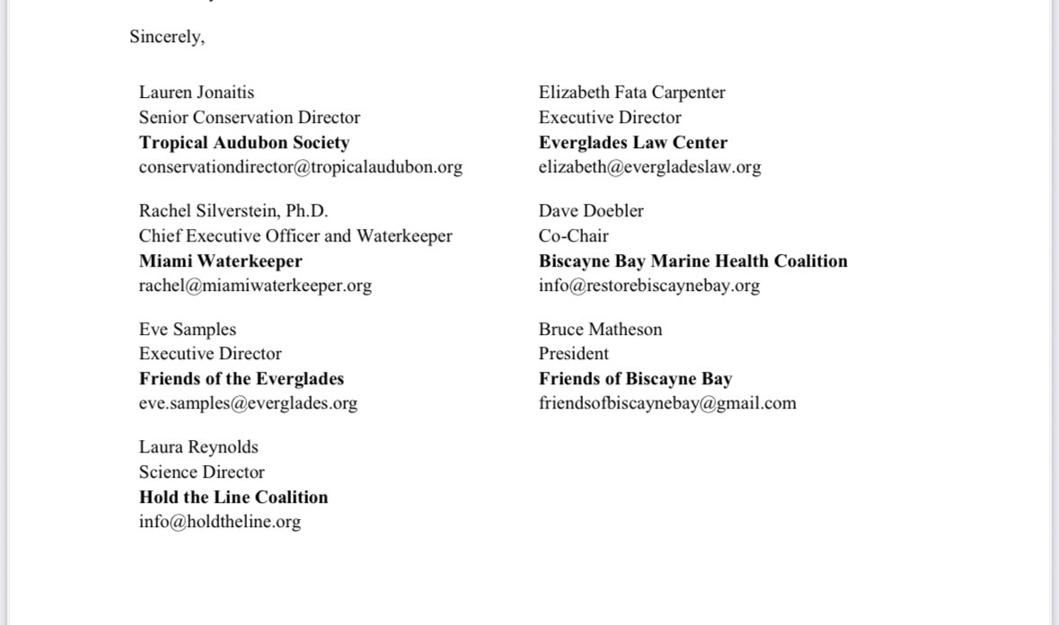 Environmental groups warn <a href="/MayorDaniella/">Daniella Levine Cava</a> is undermining the county’s ability to “protect natural resources” by new budget provision stripping DERM of most of its regulatory power. Groups include Tropical Audubon Society and Miami Waterkeeper— usually backers of Levine Cava.