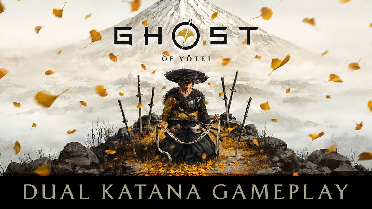 PlayStation's tweet image. See brutal dual katana gameplay in new Ghost of Yōtei trailer: play.st/46HYqeA

Coming Oct 2 to PS5