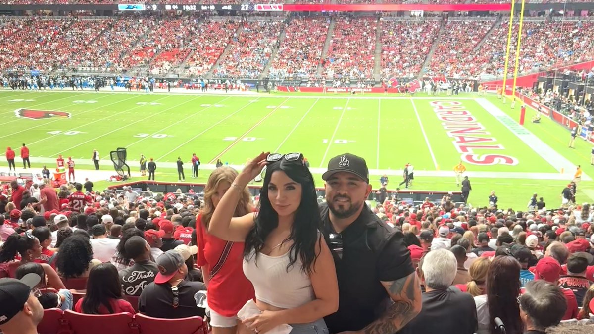 AZ Cardinals vs Carolina Panthers, donated by: AZ Cardinals
Thank you for these great tickets i really enjoyed the seats and the stadium thanks again for such great tickets… and thank you for supporting law enforcement officers.
Ernesto #LEO active #Firstresponder #Memorymaker