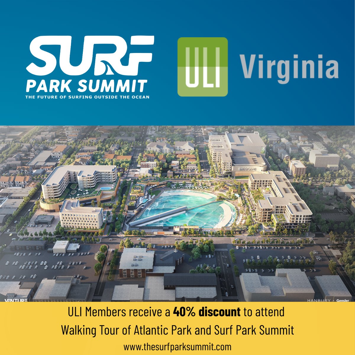 ●Surf meets real estate—Surf Park Summit 2025 is coming to Virginia Beach this November, with ULI Virginia as an official partner.