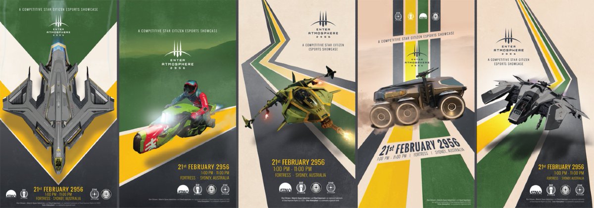 Enter ATMOSPHERE 2956 posters by <a href="/Mr_Hasgaha/">Hasgaha 📸</a>! ✨
All EA56 attendees can take home one of these high-quality designs in Australia’s green &amp; gold 🇦🇺💛💚

Which is your favorite? Vote below ⬇️
🎟️ Tickets Available now: atmo.sc/EA56 🚀