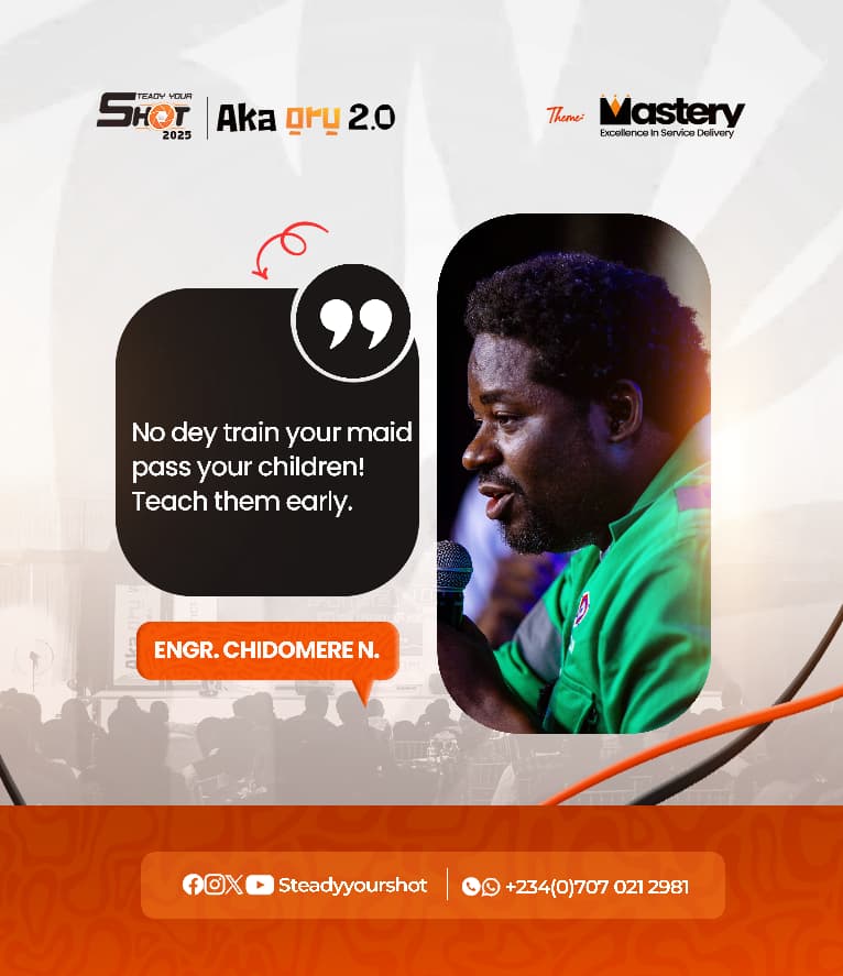 steadyyourshot's tweet photo. Our Fireside Chat Session Was Explosive!

The billionaire mechanic, Engr Chidomere Ndubuisi brought a perfect blend of wisdom and humour as he fielded questions from our host, John Okoye .

Enjoy some nuggets from his extraordinary session.

#SteadyYourShot
#Mastery https://t.co/kOMY4S7Nsl