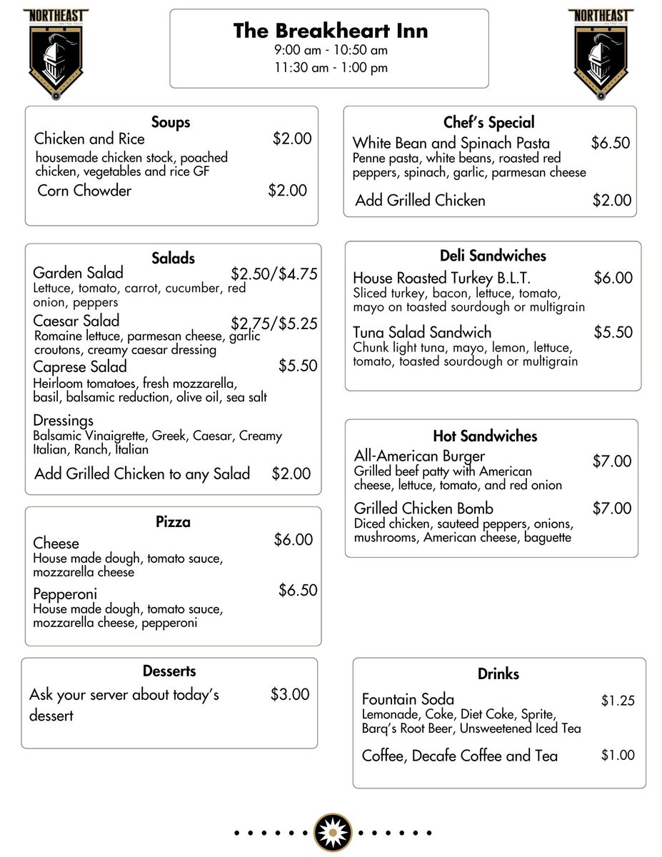 NEMetroCulinary's tweet photo. Breakheart Restaurant is open for the school year and already getting glowing reviews.  Turkey BLTs, Chicken Bombs, caprese salads with heirloom tomatoes https://t.co/ztg4kOaSCk