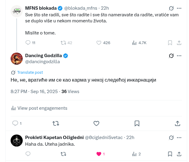 dancingodzilla's tweet image. После овога ме "МФНС блокада" блокирала. Не знам зашто им је баш ово стало на жуљ. 
А иначе нису у блокади, морају да мењају име.