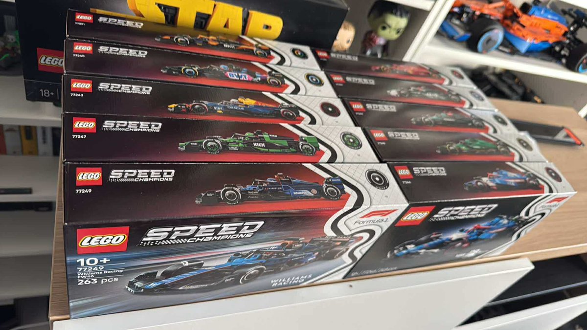 Florian_Vinatos's tweet image. Le craquage Lego ! #Formule1 #LegoSpeedChampions #StarWars