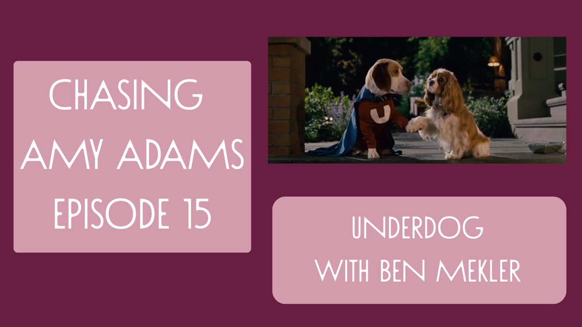 Today we’re talking about the 2007 superhero comedy Underdog with special guest <a href="/benmekler/">Ben Mekler</a>. 

Plus: the expansive Air Bud universe, Jim Belushi’s dog-centric career, and being the Amy Adams of the furry awards.

Listen here 🎧: podcasts.apple.com/nz/podcast/und…