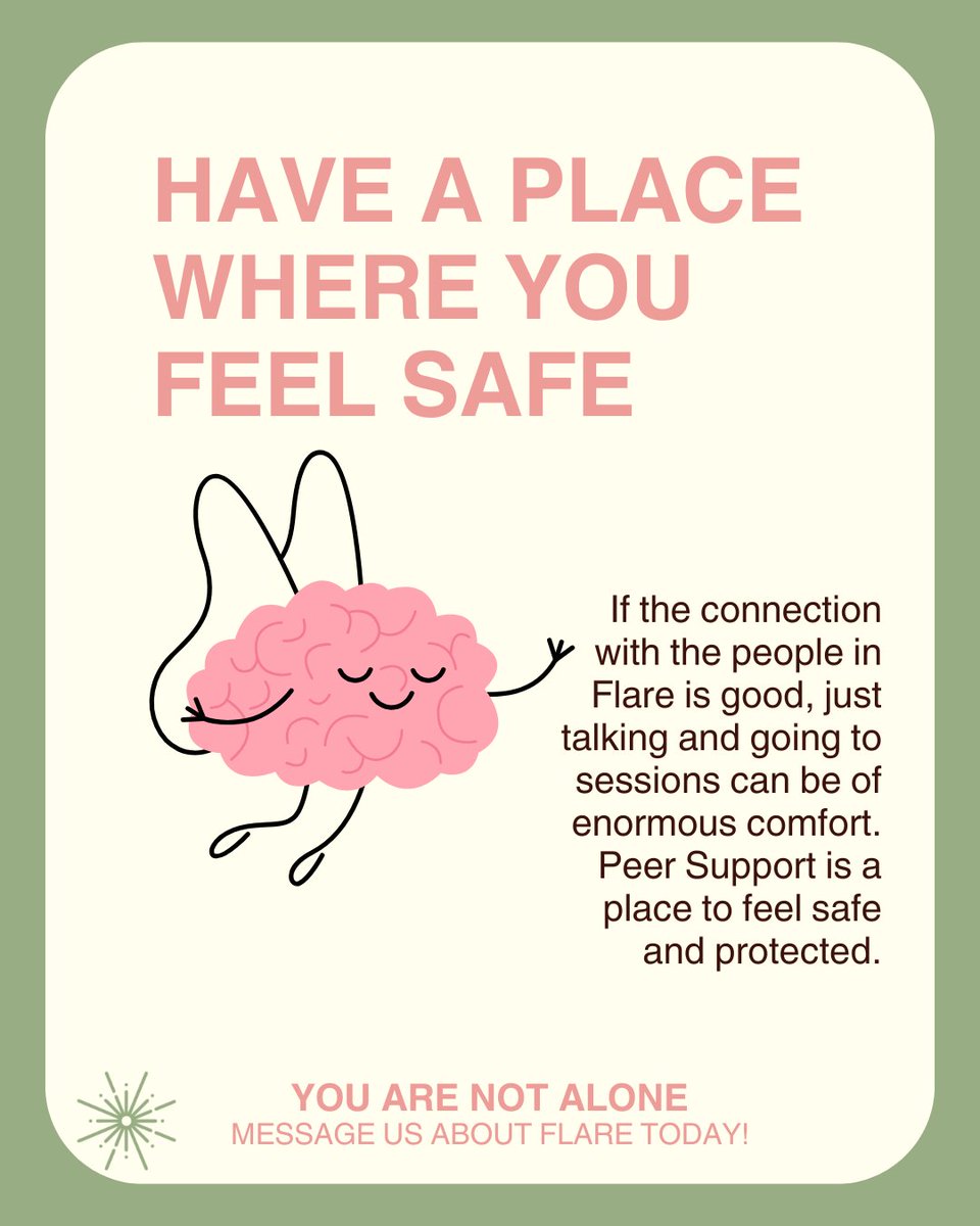 FlareCares's tweet photo. It has been a while since we spoke about what we believe are the benefits of Flare! If you believe Flare is the right fit for you, why not send us a DM! 💚
-
#Mentalhealth #PeerSupport #SupportGroup https://t.co/tISVGYQcbz