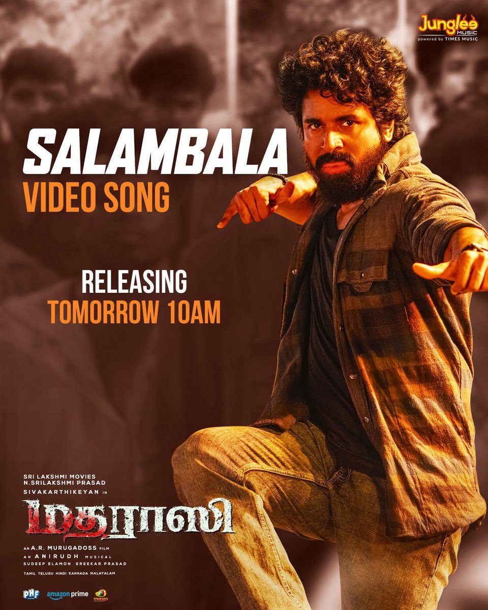 #Madharaasi

#salambala video song Releasing tomorrow 10 AM