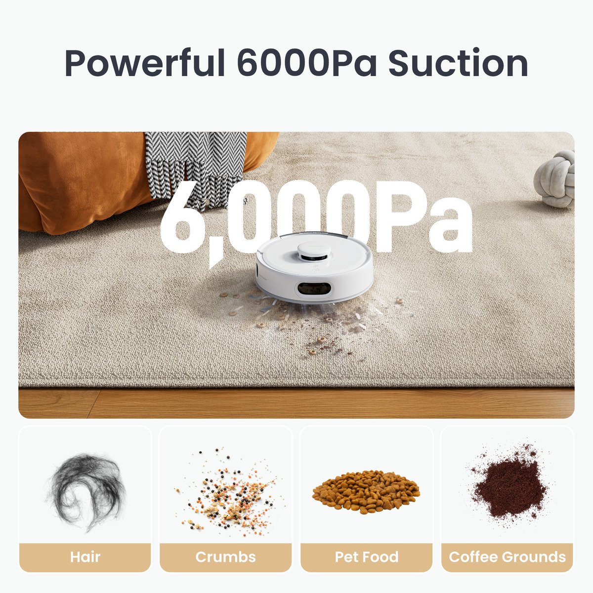 SwitchBot's tweet image. Tiny but mighty! 💪 
The SwitchBot K11+ cleans every nook and cranny with its super-compact design and powerful 6000Pa suction. Perfect for hard-to-reach spots in your home. 🏡✨ 

Get yours now: geni.us/MJJa
#SwitchBot #RobotVacuum #HomeCleaning #SmartHome