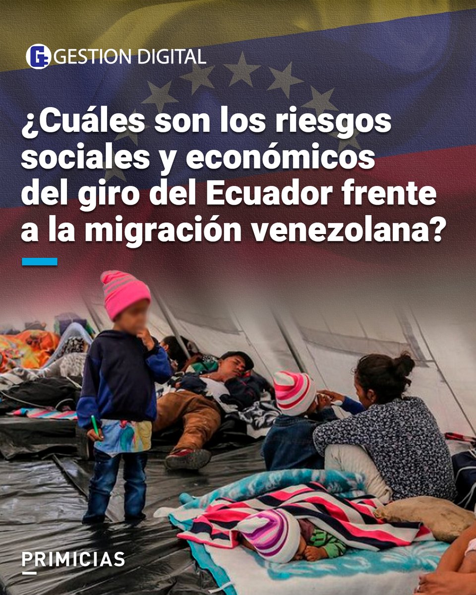 #GestiónDigital | El retroceso de las políticas migratorias con relación a la población venezolana expone una serie de riesgos que podrían acarrear consecuencias que, al parecer, no han sido consideradas por el Gobierno actual. prim.ec/yah350WXSTb