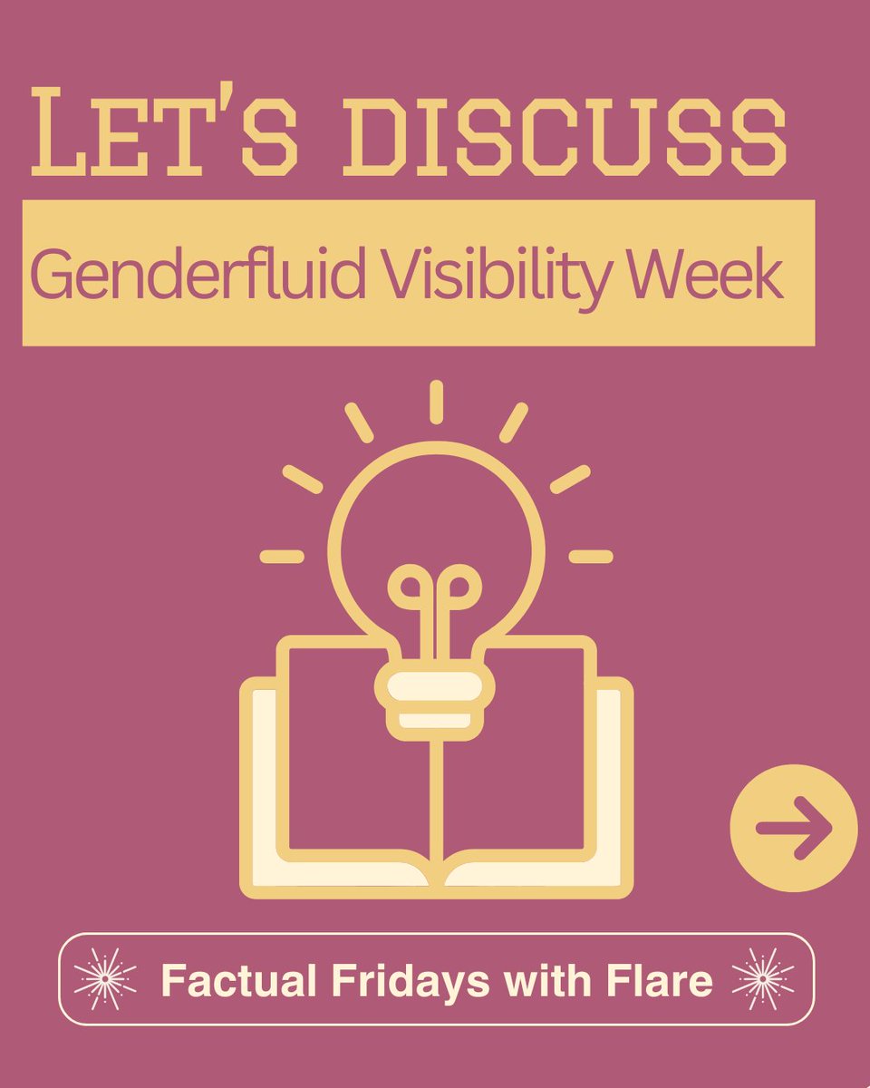 FlareCares's tweet photo. Happy Genderfluid Visibility Week! Your identity is valid and beautiful! Keep Being You! 🌈
_
#GenderfluidVisibilityWeek #LGBTQIA #Genderfluid https://t.co/vwA24psINk