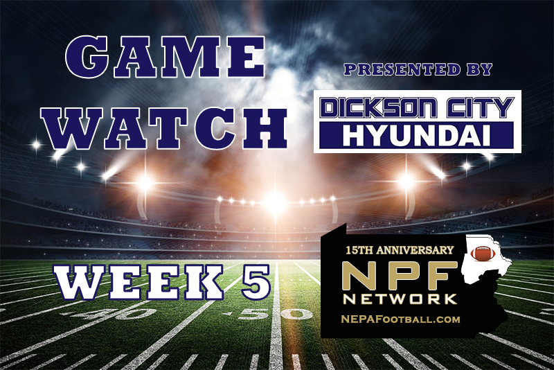 NEPAFootball's tweet photo. Week 5 Game Watch presented by Dickson City Hyundai
Previews of the games this weekend in District 2
https://t.co/teRGSbBfHl https://t.co/OgZkaSAKc6
