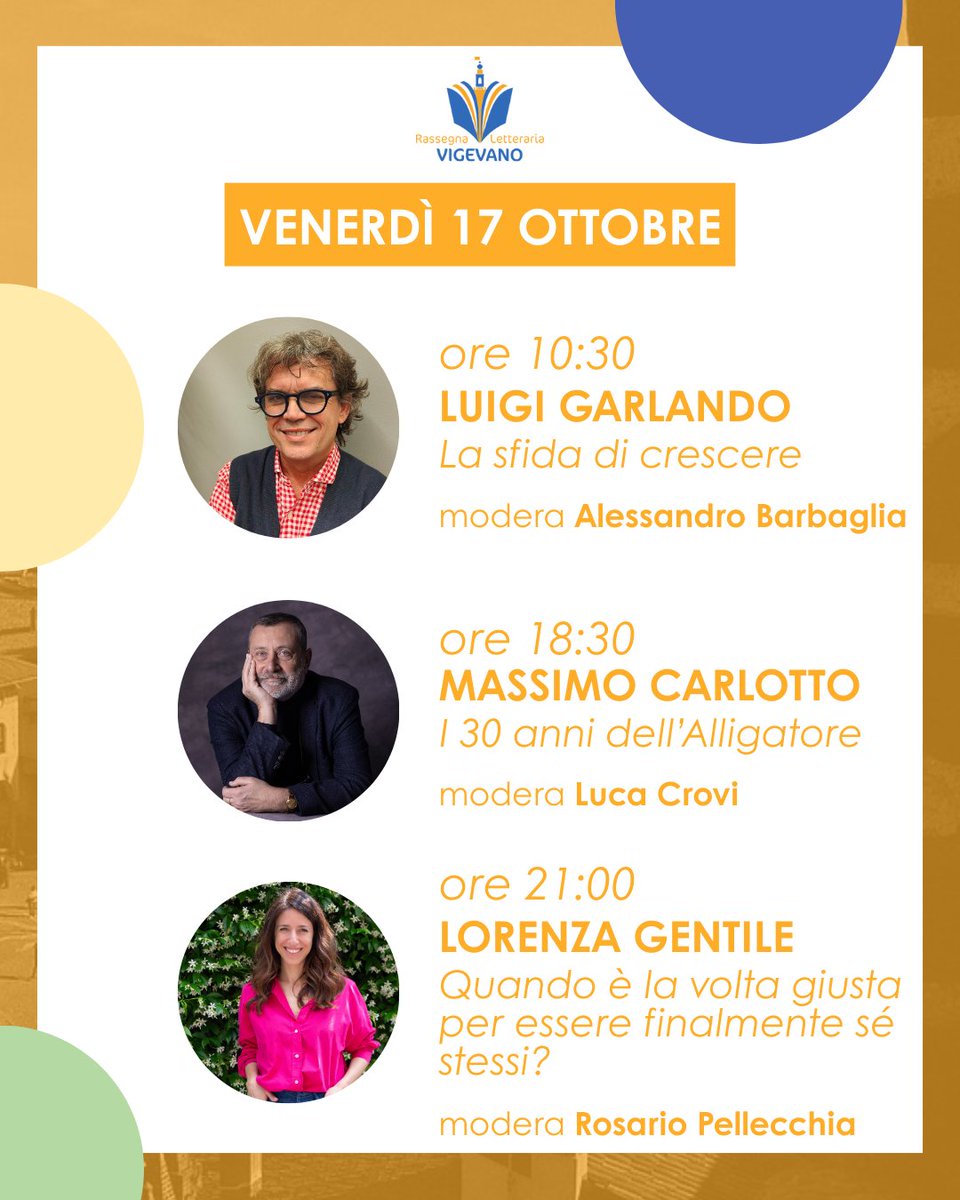 Gli ingressi gratuiti per la Rassegna Letteraria di Vigevano sono ora disponibili!
Riserva subito il tuo posto su Eventbrite, la prenotazione non è obbligatoria ma consigliata.