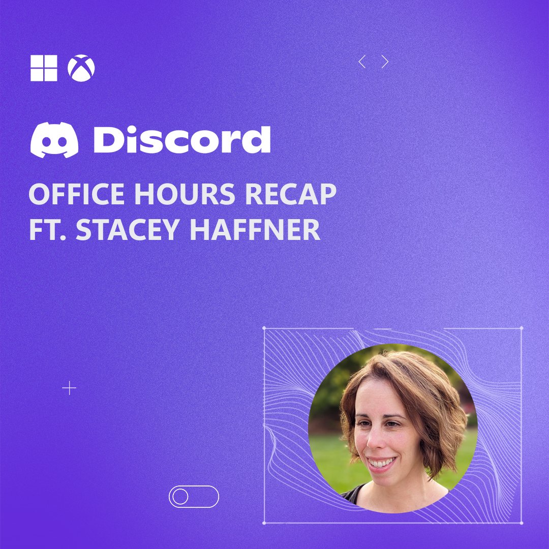 MSFTGameDev's tweet image. In this week&apos;s Office Hours Recap, we talk to Stacey Haffner and learn all about her journey in the game industry as both a program manager and an independent game developer! 

Read about Stacey here: 
🔗 msft.it/6013sm9cc