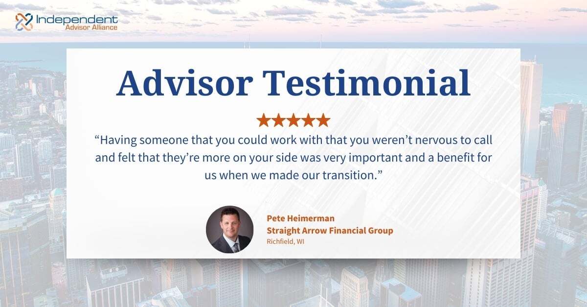 independentaa's tweet image. “Having someone you’re not nervous to call makes all the difference.”
Pete Heimerman shares what made IAA the right partner during his transition.

👉 whyiaa.com

#WeAreIAA #RIA #AdvisorSupport #FinancialAdvisors #Testimonial