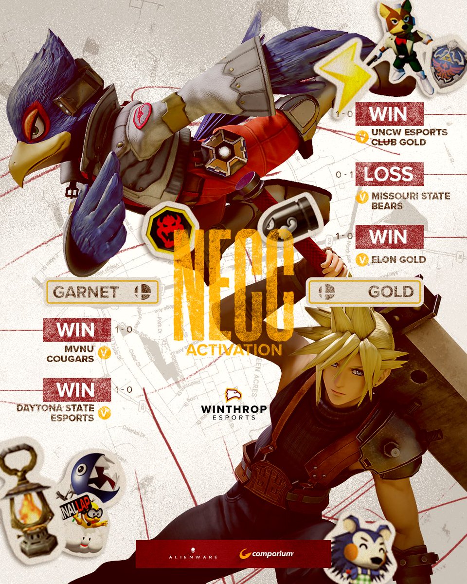 Score update for our Marvel Rivals &amp; Super Smash Bros. teams in #NECC ⬇️